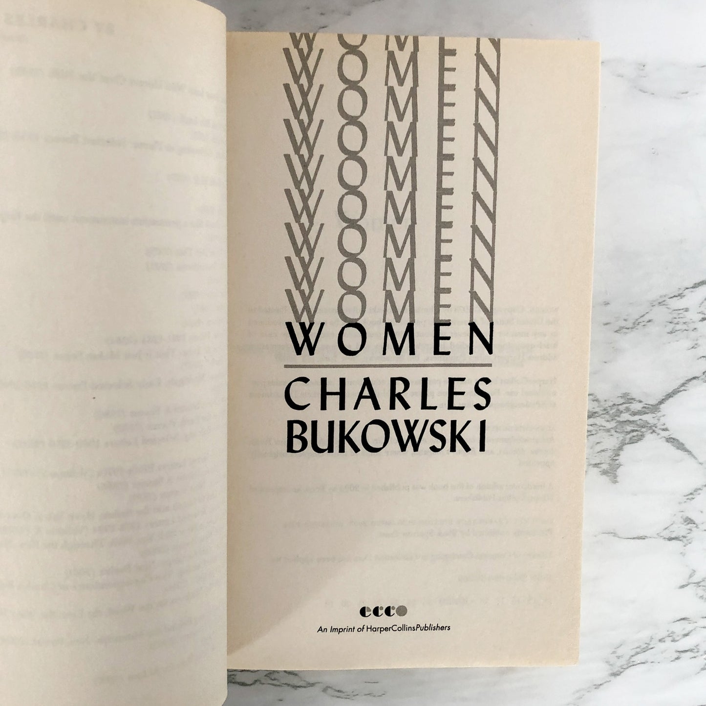 Women by Charles Bukowski [TRADE PAPERBACK / 2014]