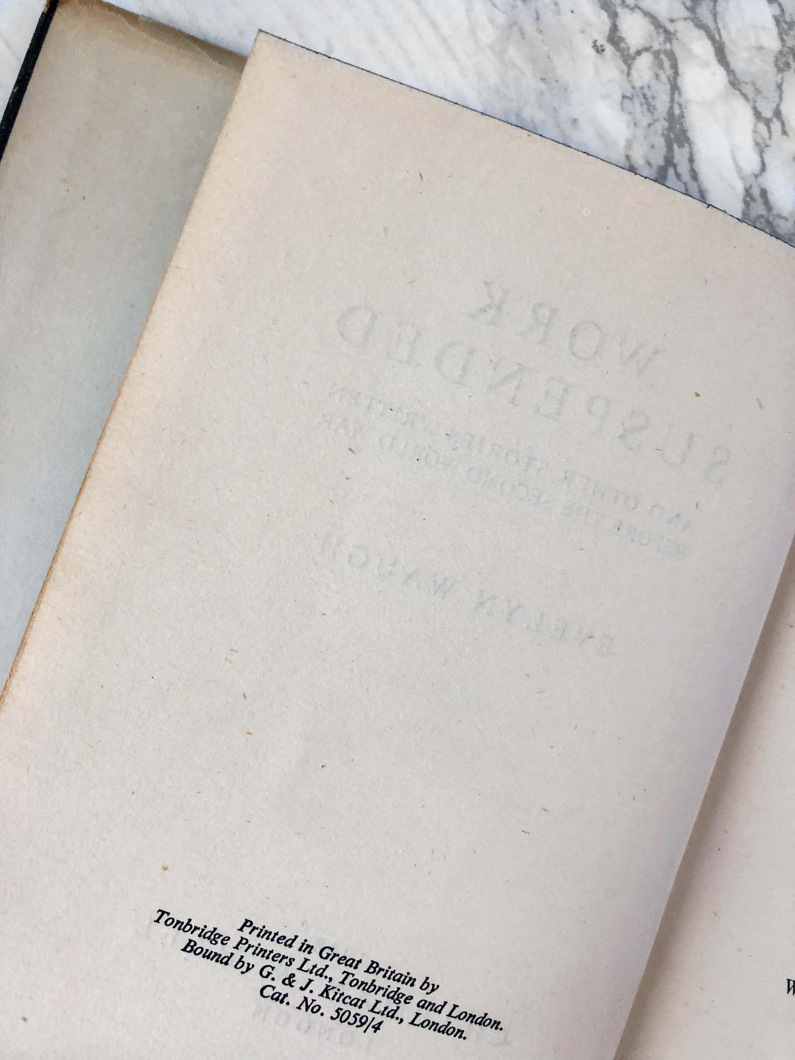 Work Suspended by Evelyn Waugh [FIRST EDITION] - Bookshop Apocalypse