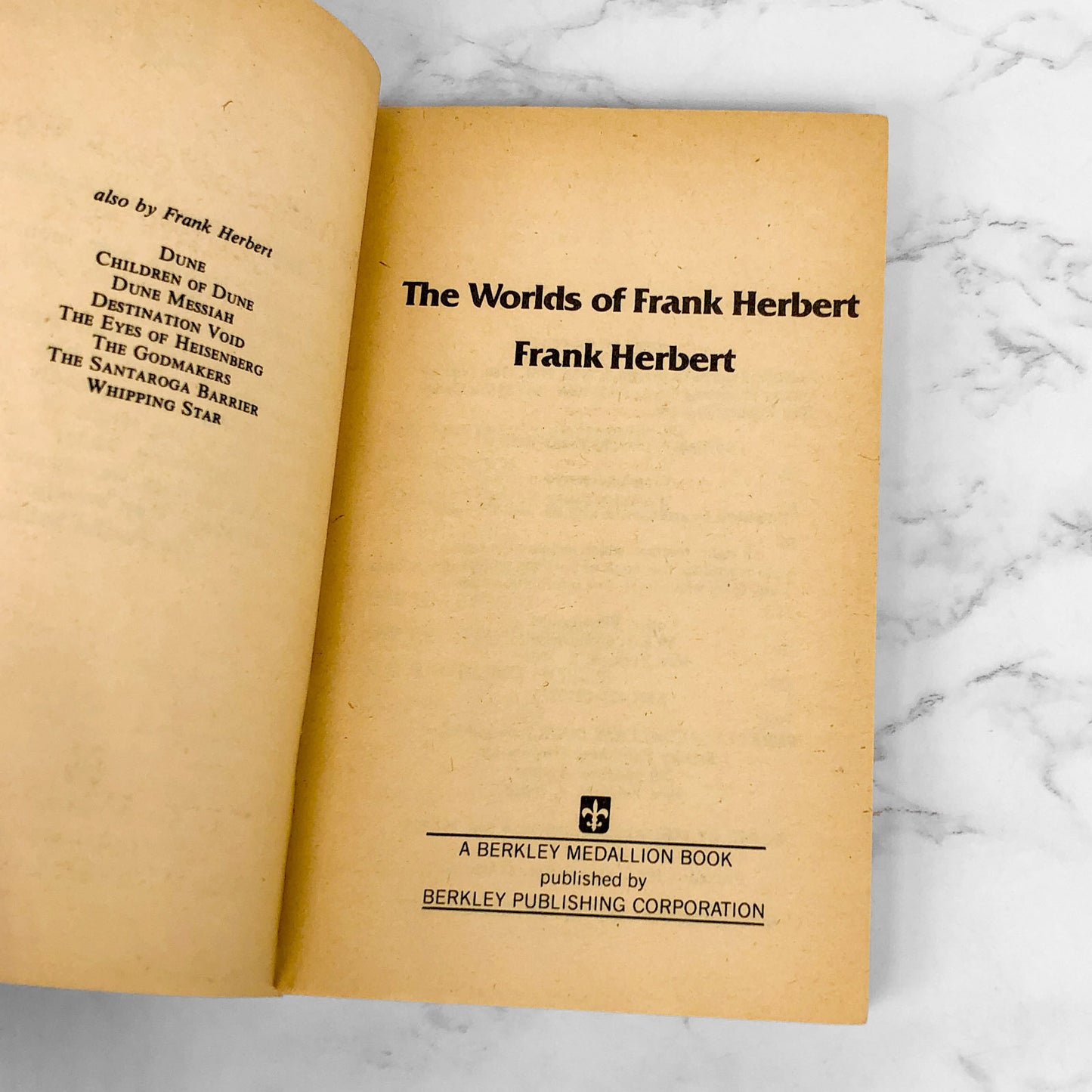The Worlds of Frank Herbert [1977 PAPERBACK] Berkley Medallion