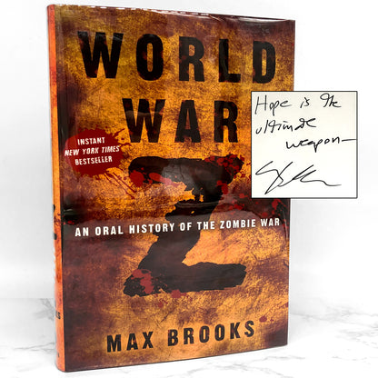 World War Z by Max Brooks SIGNED! [FIRST EDITION] 2006