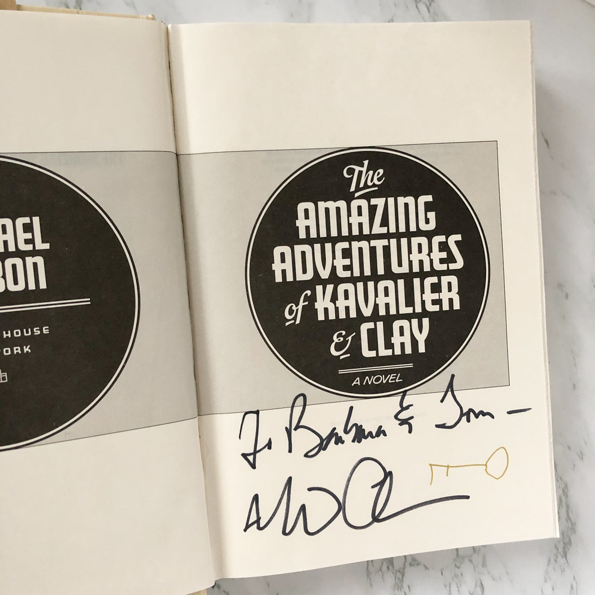 The Amazing Adventures of Kavalier & Clay by Michael Chabon SIGNED! [FIRST EDITION] - Bookshop Apocalypse
