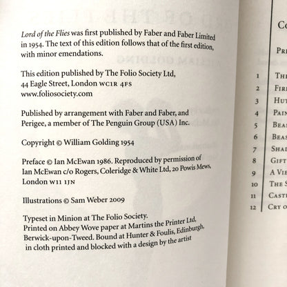 Lord of the Flies by William Golding [THE FOLIO SOCIETY / 2009] - Bookshop Apocalypse