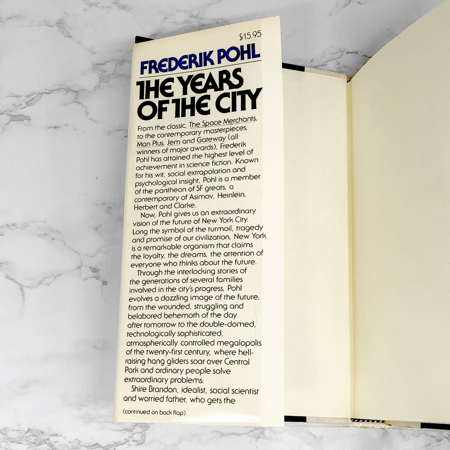 The Years of the City by Frederik Pohl [FIRST EDITION • FIRST PRINTING] 1984 • Timescape