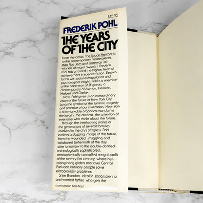 The Years of the City by Frederik Pohl [FIRST EDITION • FIRST PRINTING] 1984 • Timescape