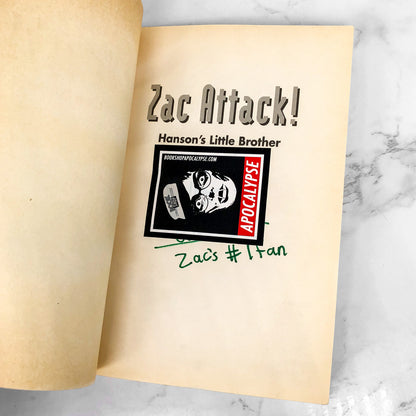 Zac Attack! Hanson's Little Brother by Tracey West [TRADE PAPERBACK] 1998 • Scholastic