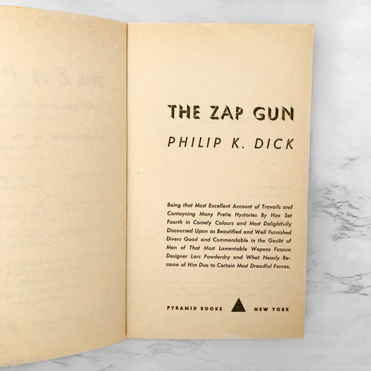 Zap Gun by Philip K. Dick [FIRST EDITION / FIRST PRINTING] 1967 Pyramid Books