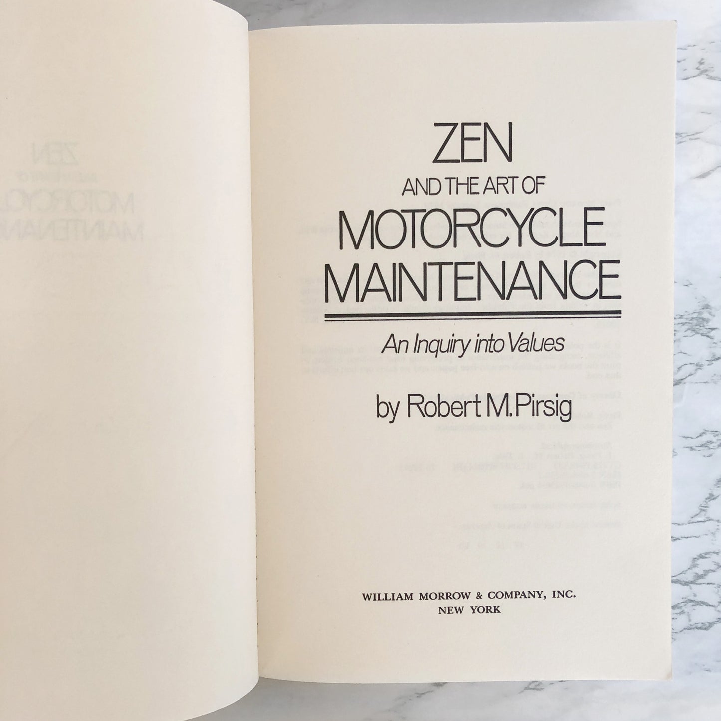 Zen and the Art of Motorcycle Maintenance by Robert M. Pirsig [TRADE PAPERBACK / 1979]
