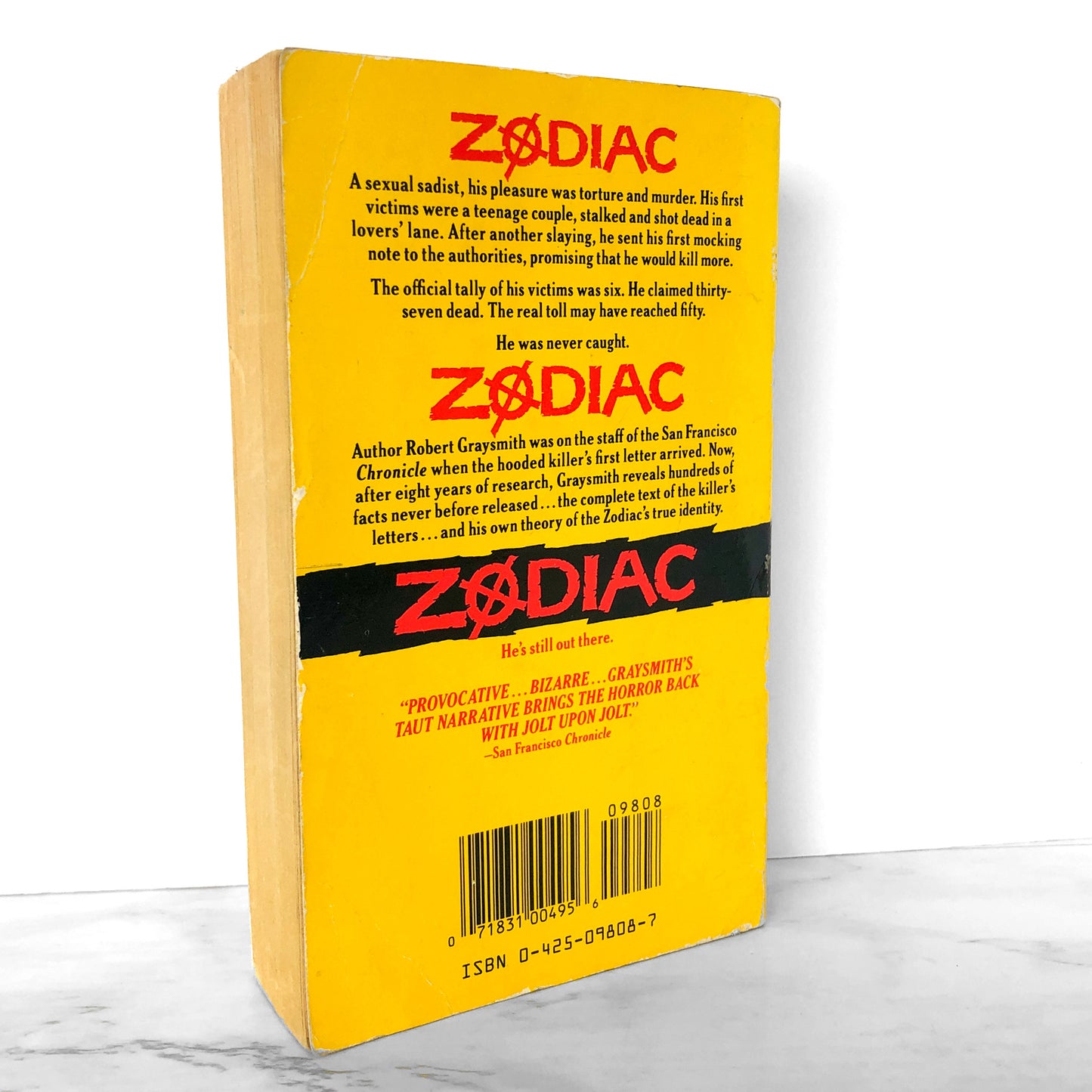 Zodiac by Robert Graysmith [1987 PAPERBACK]