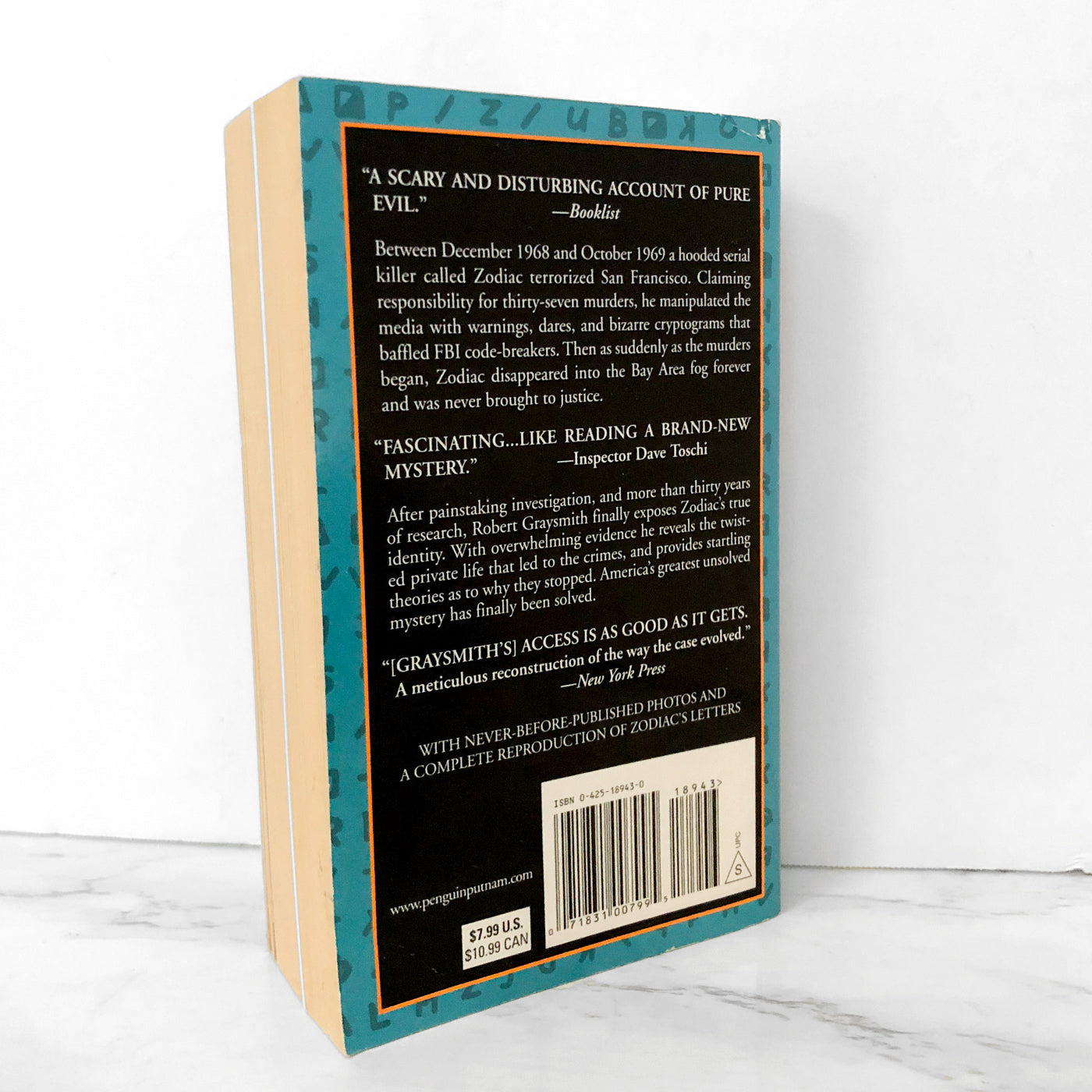 Zodiac Unmasked: The Identity of America's Most Elusive Serial Killer Revealed by Robert Graysmith [FIRST PAPERBACK EDITION]