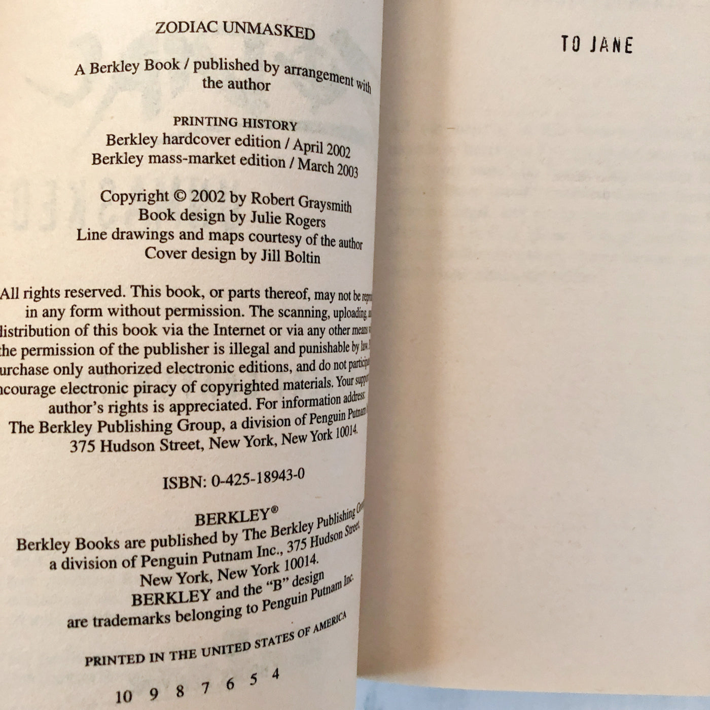 Zodiac Unmasked: The Identity of America's Most Elusive Serial Killer Revealed by Robert Graysmith [FIRST PAPERBACK EDITION]